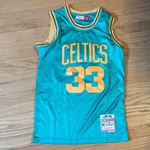 Celtics Teal and Gold Basketball Jersey.